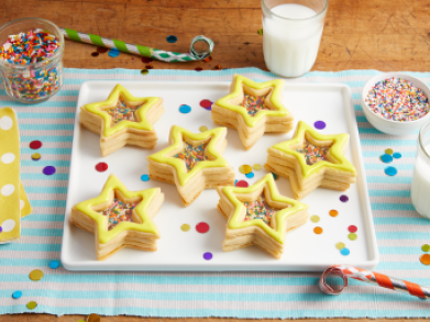 Stained Glass Birthday Cookies